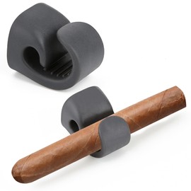 AQKILO Magnetic Cigar Holder for Golf Carts, Compact Portable Cigar Clip for Holding Lit Cigars, Elevate Your Golf Experience with Class and Style, Grey