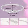 MILAKOO Infinity Love Bracelet for Women 2.5 mm Stainless Steel