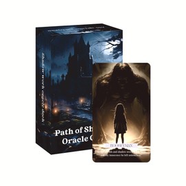 ZHQGYN - Cartas de oráculo de camino de las sombras, lecturas diarias de tarot para guía espiritual, desbloquea los reinos ocultos de tu yo interior con nuestro poderoso y místico 'Path of Shadows'