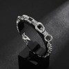 ULLMYYL Masculine Stainless Steel Cuban Chain Bracelet for Men
