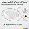 Steinberg14 White Ventilation Grille 150 mm - Plastic Exhaust Grille