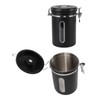 Coffee Canister 1800ml 304 Stainless Steel Window Design One Way