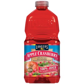 Langers 100% Juice with Vitamin C, Apple Cranberry, 64 Ounce (Pack of 8)