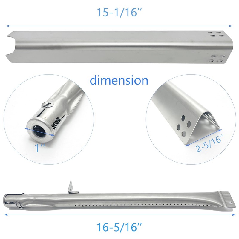 Tlhshuyu S441 Stainless Steel 6pack 15-1/16" Heat Plate and 16-5/16"