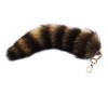 MinnowXY Cute -Racoon Tail Keychain Pendant Key-Chain Bags Charm Keys-Holder