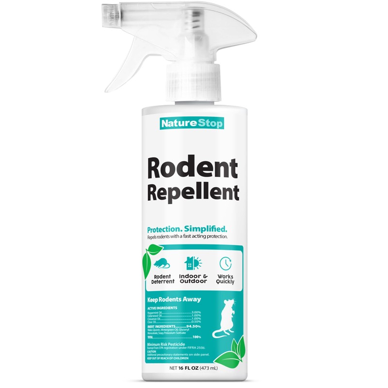 NatureStop Rodent Repellent Spray – Helps Deter Mice & Rats