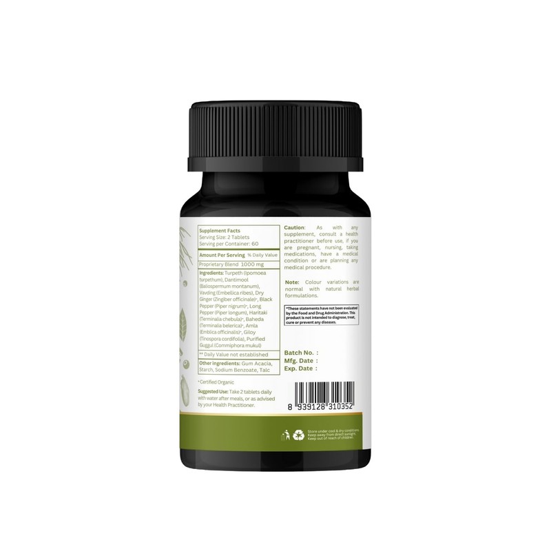 ORGANIC SPREE Kaishor Guggulu 120 Tablets - Ayurvedic Formulation -