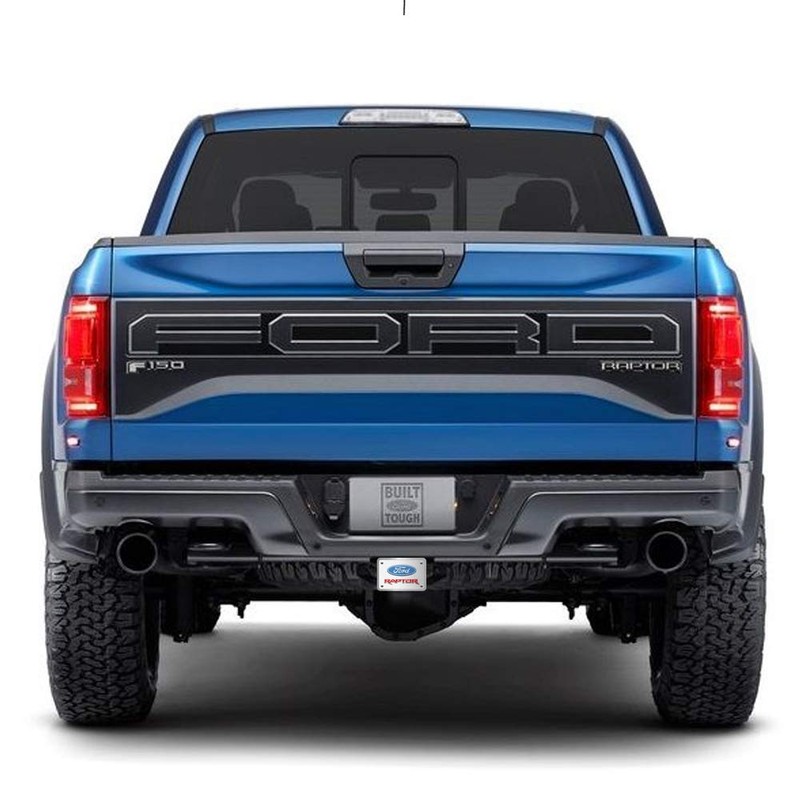 iPick Image Made for Ford Raptor Red 3D Logo Brushed