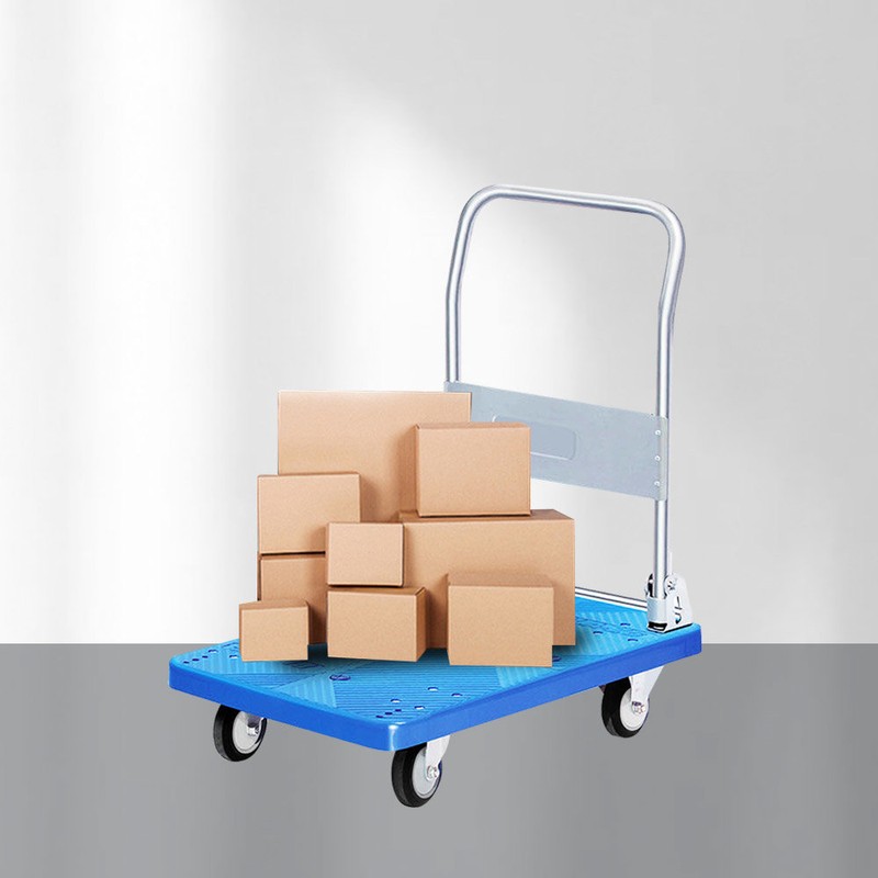 Foldable cart noiseless hand cart 300kg, large (880*580*860) + pvc