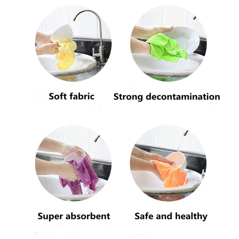 YSLON Rubber Cleaning Gloves K¨¹che Dish Gloves 2 Pairs and