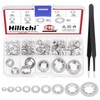 Hilitchi 211Pcs 9 Sizes Internal Tooth Star Lock Washers Assortment