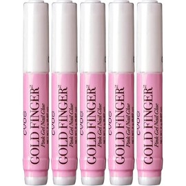 Goldfinger Professional Nail Glue - Super Strong, Fast-Drying, Long-Lasting, Easy Application, Perfect for Acrylic & Press-On Nails, Quick Repair, Pack of 5