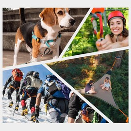 12kn Heavy Duty Wiregate Carabiners - for Camping Hiking or Hammocks - Aluminium Caribeaners for Backpacking and Dog Leash