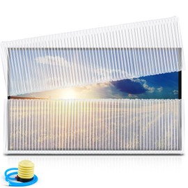 3 Pcs TV Moving Cover Inflatable Bubble Column TV Protective Cover Fits up to 62''w x 36''h (fits 65'' and Below), Flat Screen Protector with Inflator for Housewarming Moving Renovation Storing