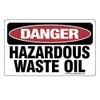 Danger Hazardous Waste Oil Stickers - SMALL 2.5 in x
