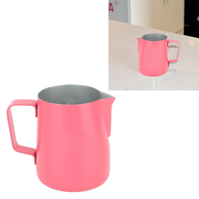 Milk Frothing Pitcher Stainless Steel 380ml Pointed Spout Milk Froth