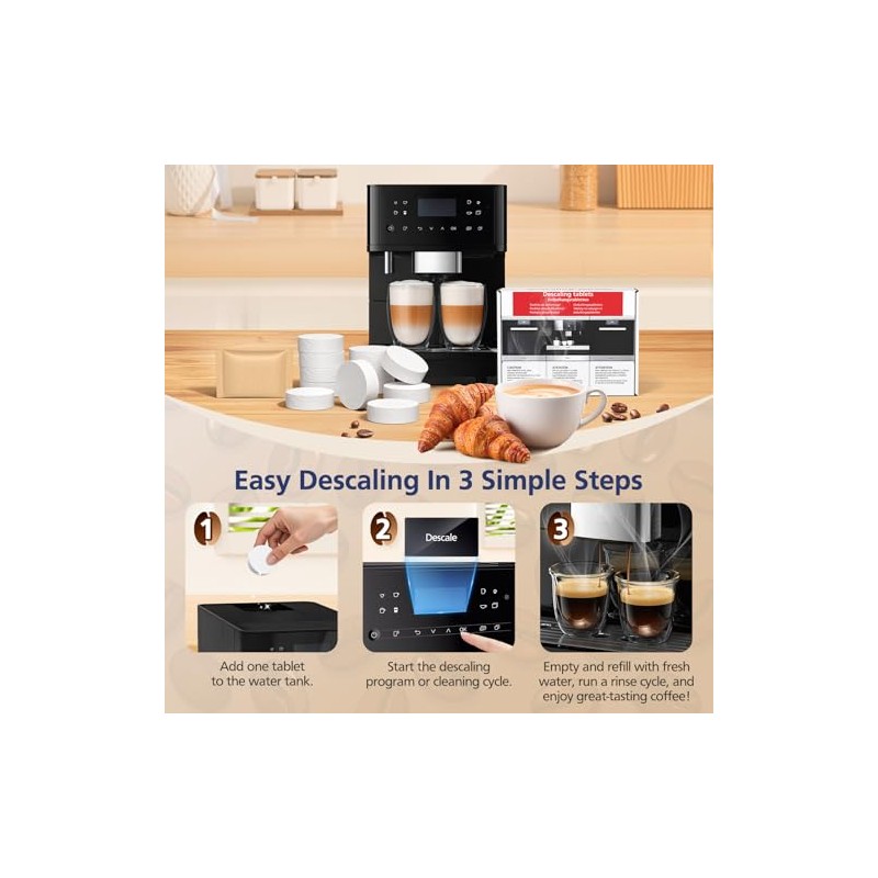 12 Coffee Machine Descaling Tablets for Miele and More