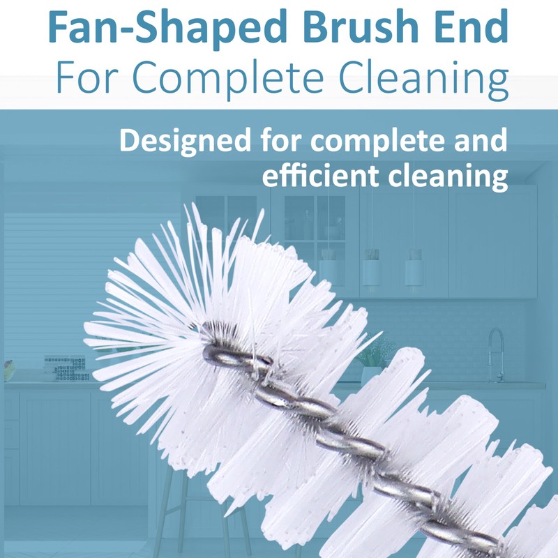 Strong 'n Flex Nylon Straw Cleaner Brushes – Fan-Shaped End