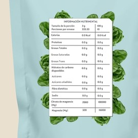 Daimel | Citrato de Magnesio Puro | 1 Kilo | 333 porciones | Alta absorción | 100% puro | Sin azúcar