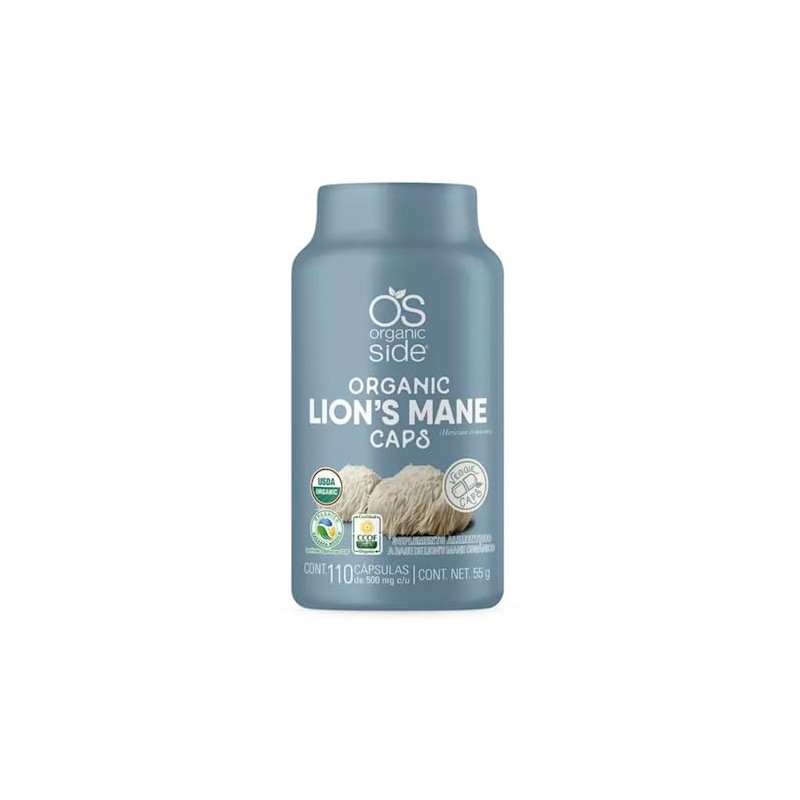 organicside Lion's Mane (Melena de Léon) con 110 cápsulas de