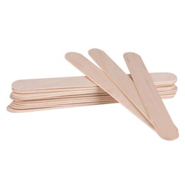 Mavis Laven 100Pcs Wood Waxing Spatula Spatula Disposable Tongue Depressor Body Hair Removal Craft Sticks Waxing Stick