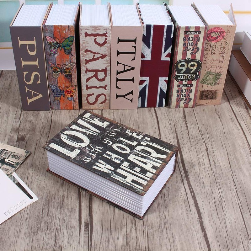 Hidyliu Book-shaped Safebox Security Book Box Secret Book-shaped Storage Box