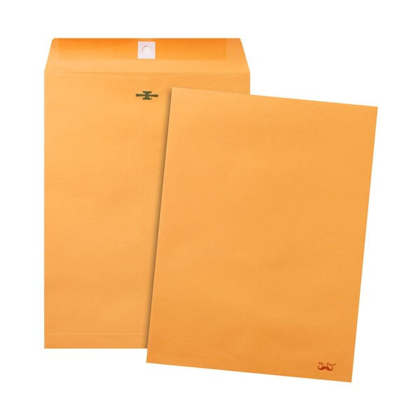 Mr. Pen- Clasp Envelopes,18 Pack, 9x12, Brown Kraft, Letter Size Envelopes, Brown Envelopes, Document Envelope, Clasp Kraft Envelopes, Clasp and Gummed Closure Envelopes.