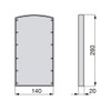 Emuca 7085025 Lateral assembly supplement for Emuca's pull down hanging