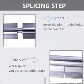 ANWOKIT SBR16 Linear Rail 2500mm, Spliced Linear Guide 2PCS 1500mm and 2PCS 1000mm Fully Supported Linear Rail Shaft Rod 8PCS SBR16UU Block Bearing with Accessories for Automated CNC