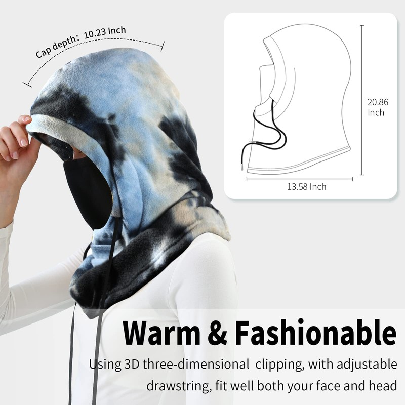 Achiou Ski Mask for Men Women, Winter Balaclava Warm Windproof