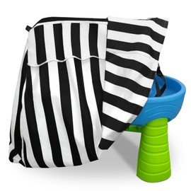 AKEfit Kids Water Table Cover Fit Step2 Rain Showers Splash Pond Water Table, Waterproof Dustproof Outdoor Toys Cover for Water Table for Toddlers 1-3 - Black White (Cover Only)