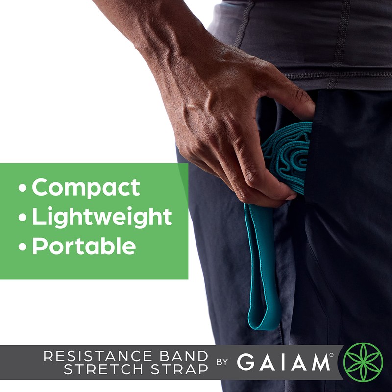 Gaiam Restore Resistance Band Stretching Strap - Stretch Legs &