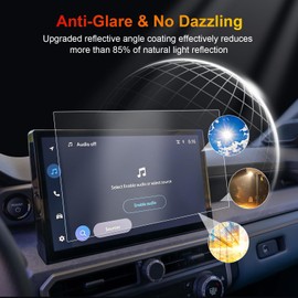 BSTW 2024 Tacoma Screen Protector for Toyota Limited/Trailhunter/TRD Pro 14-In Display - 9H Anti-Fingerprint & Glare Tempered Glass Film for Pickup Truck Accessories