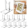 TERDEWE 10 Pack Acrylic Book Stand for Display Adjustable Clear