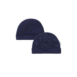 Noppies Unisex Baby Navar Reversible Allover Print Hat, Black Iris - P554