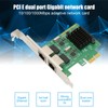 PCI E NIC Network Card 2 Way RJ45 Port for
