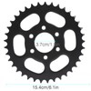428 37 Teeth 6Pcs Holes Steel Rear Sprocket Electric Bicycle