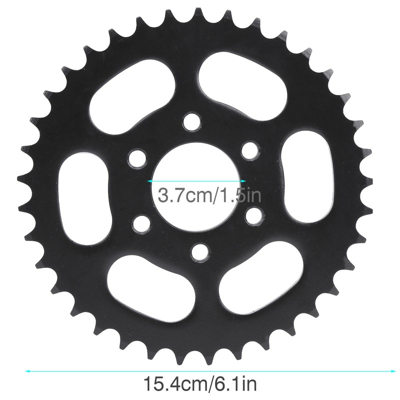 428 37 Teeth 6Pcs Holes Steel Rear Sprocket Electric Bicycle
