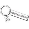 AMZQ 18th Birthday Keyring 18th Birthday Gifts for Girls Boys