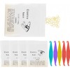 PYRUVAE Orthodontic Braces with 5 Placements, 500 Pieces Orthodontic Elastic
