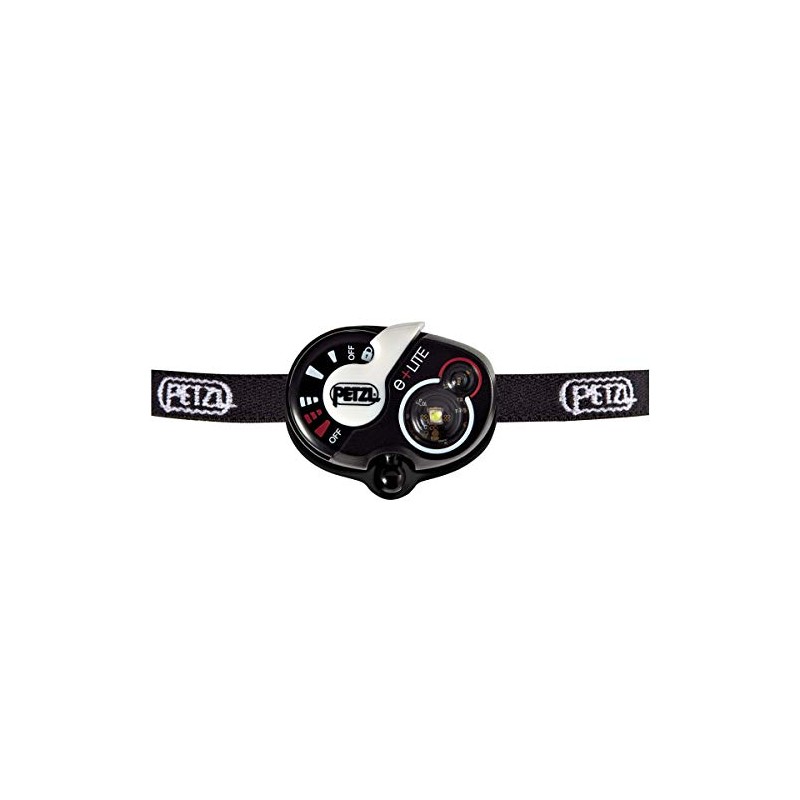 Petzl E + Lite emergency light black / red