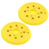 Aynaxcol 2 Pcs 5" 8 Holes Hook and Loop Pad