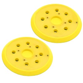 Aynaxcol 2 Pcs 5" 8 Holes Hook and Loop Pad Universal Orbital Sander Pad Replacement for Ryobi Replacement for Craftsman Replacement for Milwauke Random Orbital Sanders