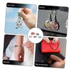 Operitacx 3sets Agate Stone Pendants Natural Decorative Charms for Diy