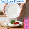 12 Pcs Ceramic Dinner Plates,6" White Small Round Dinner Plates