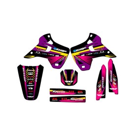 Senge Graphics Inc 1992-1993 KX 125 SURGE Purple Senge Graphics Kit Compatible with Kawasaki - Base Kit, 18/21