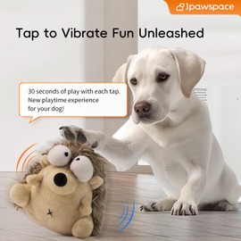 ipawspace Interactive Dog Toy That Moves Active Ball for Dogs with Rechargeable Battery, Self Moving Balls and Plush Cover for Small & Medium Dogs to Chase, Barking Dog Toy Hedgehog (1 pack, Hedgehog)