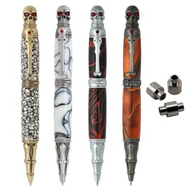 Penn State Industries PKSKULLSS2 Skull Twist Ballpoint Pen Kit V2 Starter Package Woodturning Project