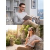 Suertree Self-tinting blue light filter distance glasses, lightweight photochromic myopia