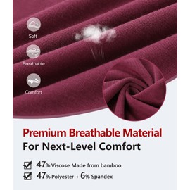 BAMBOO COOL Men's Underwear Boxer Briefs Ultra Breathable Stretch No Riding Up with Fly Multipack